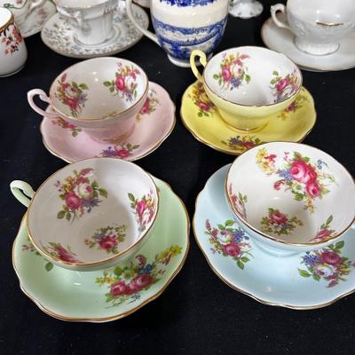 Foley china teacup set (4)