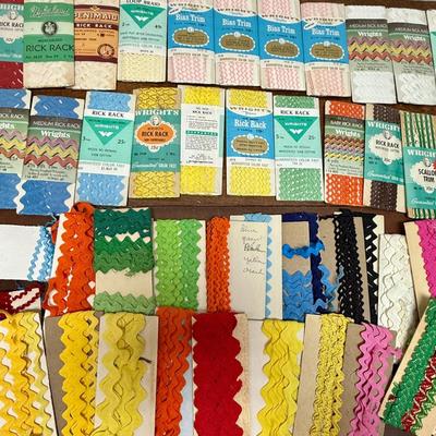 Vintage Sewing Notions Bindings Rick Rack Lot