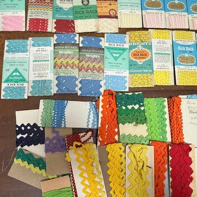 Vintage Sewing Notions Bindings Rick Rack Lot