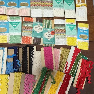 Vintage Sewing Notions Bindings Rick Rack Lot
