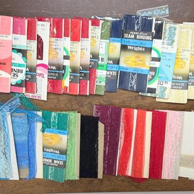 Vintage Sewing Notions Lot - Lace Seam Bindings