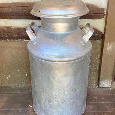 LOT 56: Vintage Hershey Farms Metal Milk Can