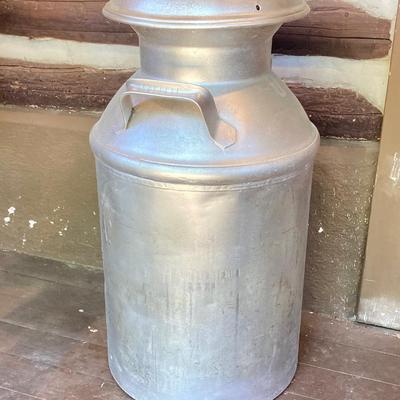 LOT 56: Vintage Hershey Farms Metal Milk Can