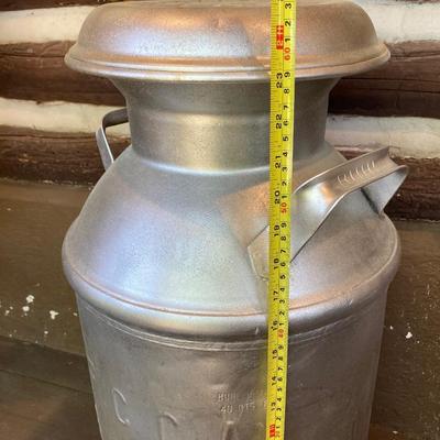LOT 56: Vintage Hershey Farms Metal Milk Can