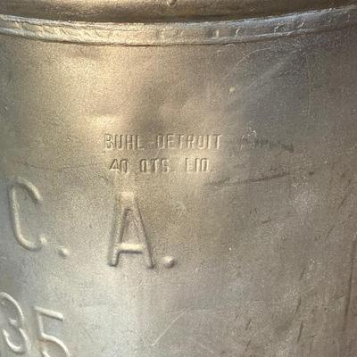 LOT 56: Vintage Hershey Farms Metal Milk Can
