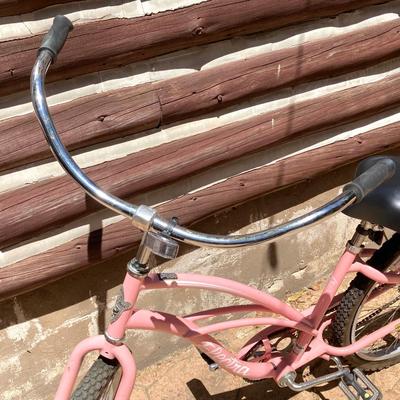 LOT 61: Women’s Pink Electra Bicycle, Girls Purple Kent Tiki Bay Bicycles and Child’s Helmet
