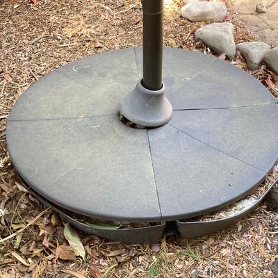 LOT 66: Large Adjustable Folding Patio Umbrella