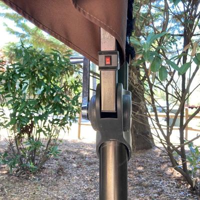 LOT 66: Large Adjustable Folding Patio Umbrella