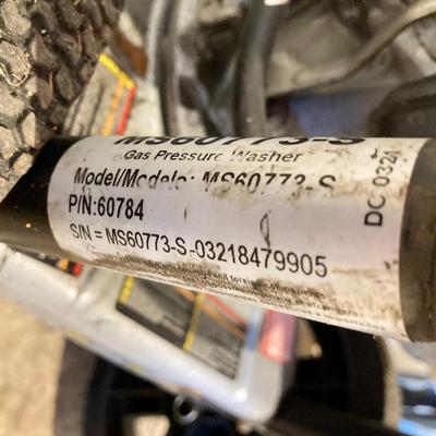 LOT 68: Simpson 2800 PSI Gas Pressure Washer with Honda Motor