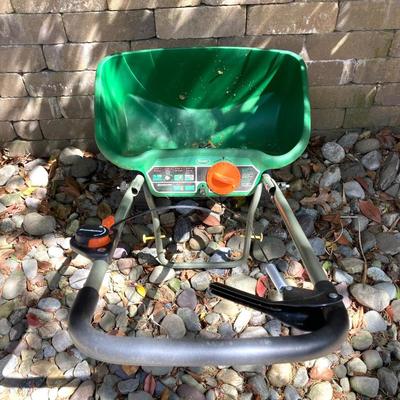 LOT 71: Garden Tools Including Pole Saw, Scotts Grass Seeder/Spreader, and Lopper