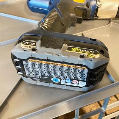 LOT 73: Assortment of Ryobi Power Tools 0 Drill, Weed Wacker, Saw, Includes Battery and Charger