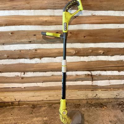 LOT 73: Assortment of Ryobi Power Tools 0 Drill, Weed Wacker, Saw, Includes Battery and Charger
