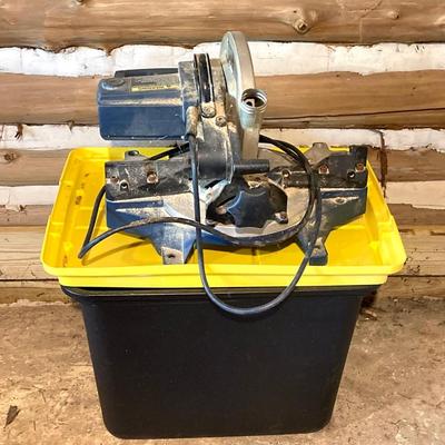 LOT 75: Ryobi Electric Compound Miter Saw, and an Electric Skil Saw