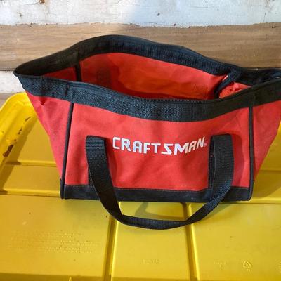 LOT 76: Craftsman Electric Drills, Tool Bag, Bits and Assorted Hand Tools