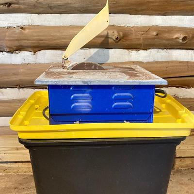 LOT 77: DEP Portable Tile Saw, Drill Master Circular Saw , Hyper Tough Jigsaw and Two (2) Hand Saws