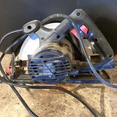 LOT 77: DEP Portable Tile Saw, Drill Master Circular Saw , Hyper Tough Jigsaw and Two (2) Hand Saws