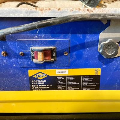 LOT 77: DEP Portable Tile Saw, Drill Master Circular Saw , Hyper Tough Jigsaw and Two (2) Hand Saws