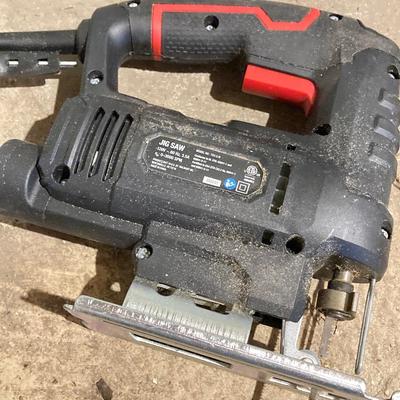 LOT 77: DEP Portable Tile Saw, Drill Master Circular Saw , Hyper Tough Jigsaw and Two (2) Hand Saws