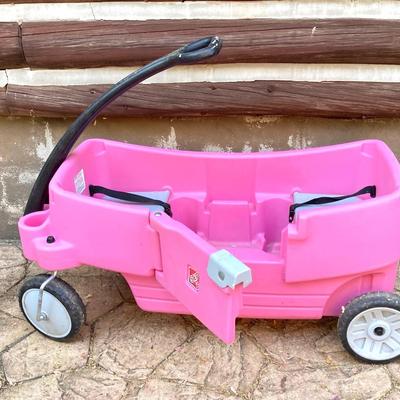 LOT 78: Step 2 Pink Children’s Two Seat Wagon