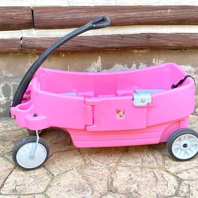 LOT 78: Step 2 Pink Children’s Two Seat Wagon