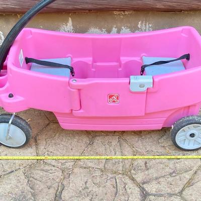 LOT 78: Step 2 Pink Children’s Two Seat Wagon
