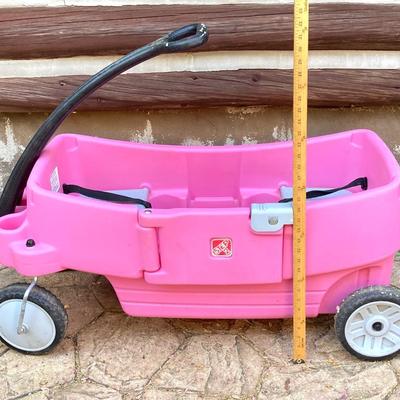 LOT 78: Step 2 Pink Children’s Two Seat Wagon