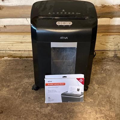 LOT 79: Office Collection - Ativa Paper Shredder, Vornado Fan and Sterlite Storage Cabinet