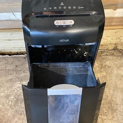 LOT 79: Office Collection - Ativa Paper Shredder, Vornado Fan and Sterlite Storage Cabinet