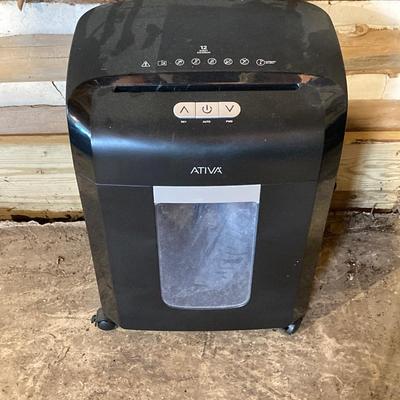 LOT 79: Office Collection - Ativa Paper Shredder, Vornado Fan and Sterlite Storage Cabinet