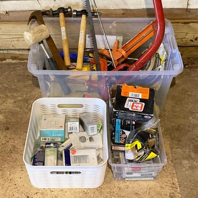 LOT 81: Garage Find - Bins Full of Tools and Hardware