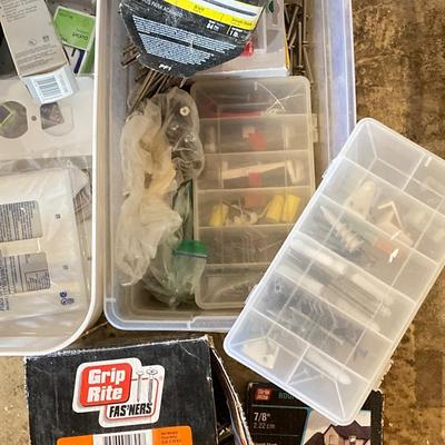 LOT 81: Garage Find - Bins Full of Tools and Hardware
