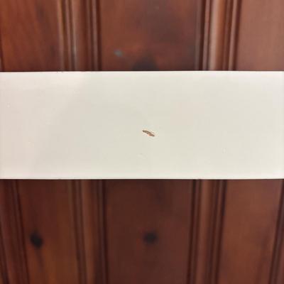 LOT 82: Pottery Barn White Wood Shelf