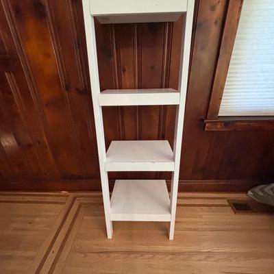 LOT 82: Pottery Barn White Wood Shelf