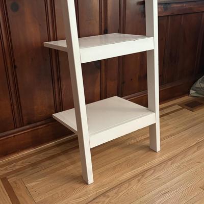 LOT 82: Pottery Barn White Wood Shelf