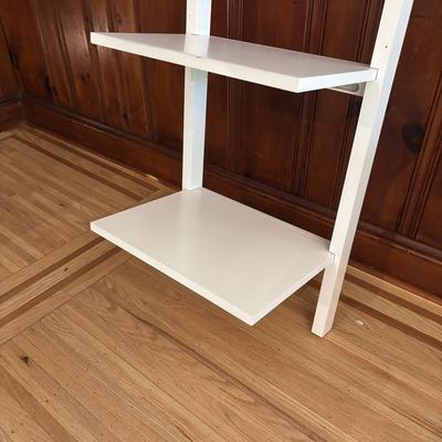 LOT 82: Pottery Barn White Wood Shelf