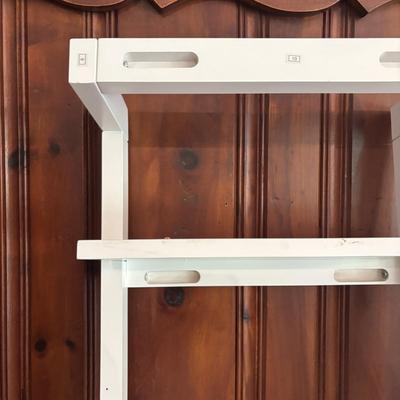 LOT 82: Pottery Barn White Wood Shelf