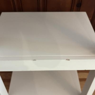 LOT 82: Pottery Barn White Wood Shelf