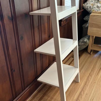 LOT 82: Pottery Barn White Wood Shelf