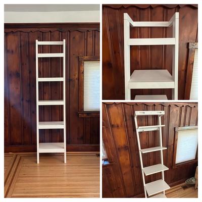 LOT 82: Pottery Barn White Wood Shelf