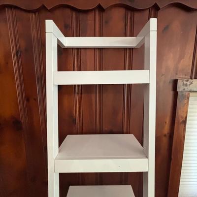 LOT 82: Pottery Barn White Wood Shelf
