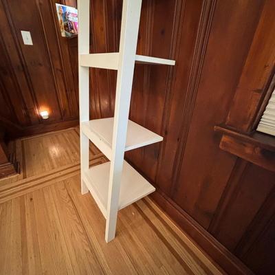 LOT 82: Pottery Barn White Wood Shelf