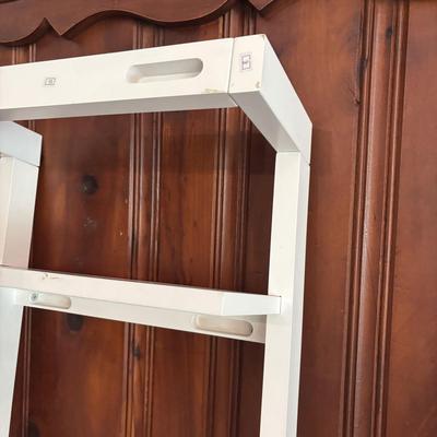 LOT 82: Pottery Barn White Wood Shelf