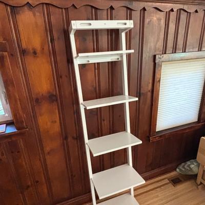LOT 82: Pottery Barn White Wood Shelf