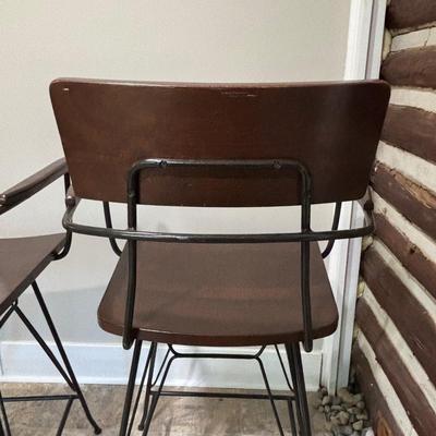 LOT 83: Set of Two (2) Crate & Barrel Easton Swivel Bar Stools
