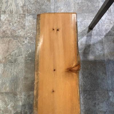 LOT 86: Custom Handmade Log Bench