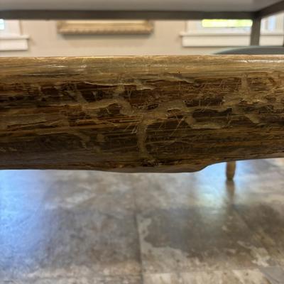 LOT 86: Custom Handmade Log Bench