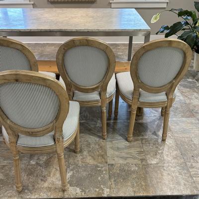 LOT 87: Upholstered Country Chairs (5)