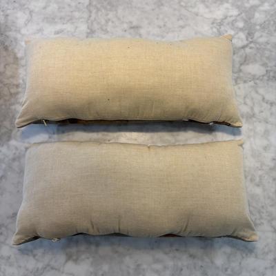 LOT 88: Dressed Stag Tapestry Pillow Covers & Accent (2) Pillows