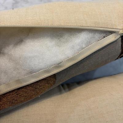 LOT 88: Dressed Stag Tapestry Pillow Covers & Accent (2) Pillows