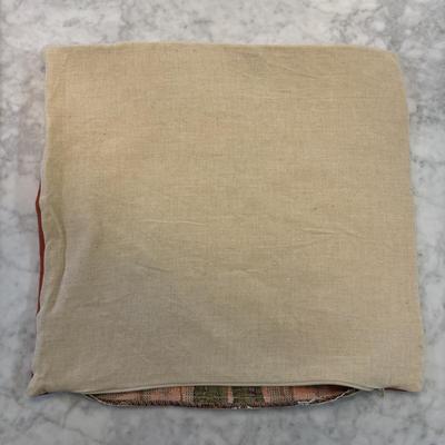 LOT 88: Dressed Stag Tapestry Pillow Covers & Accent (2) Pillows